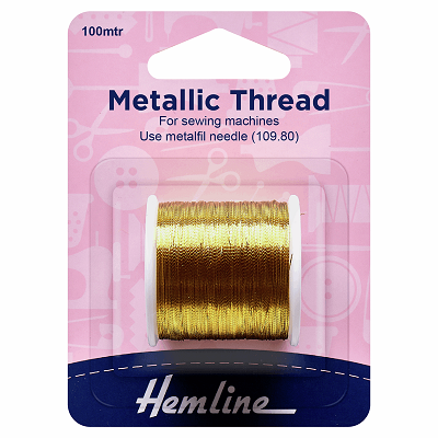 H242.G Metallic Thread: Gold - 100m 